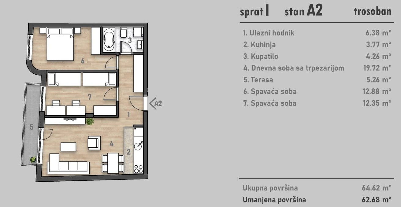 stan NOVI SAD - SOCIJALNO - 1042910