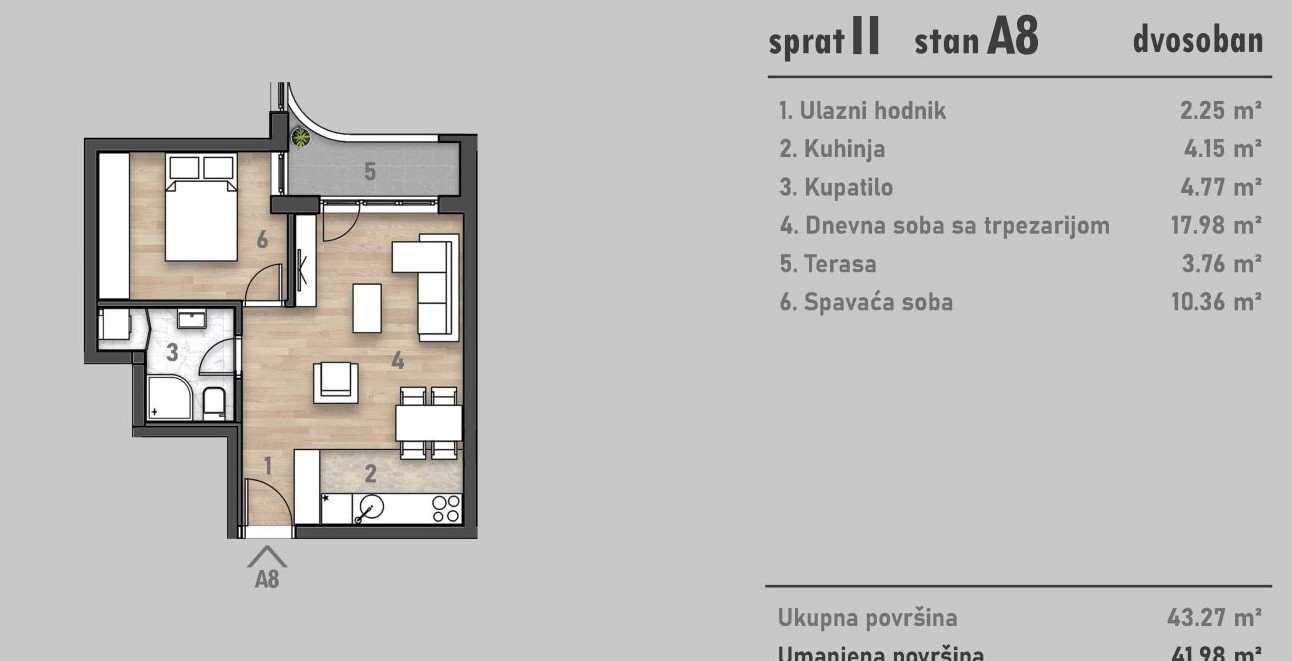 stan NOVI SAD - BULEVAR EVROPE - 1041526