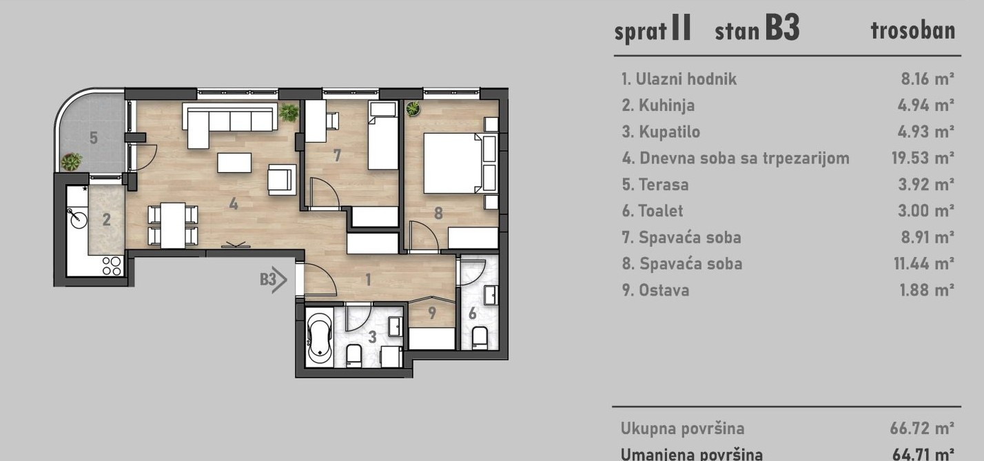 stan NOVI SAD - TELEP - 1040623