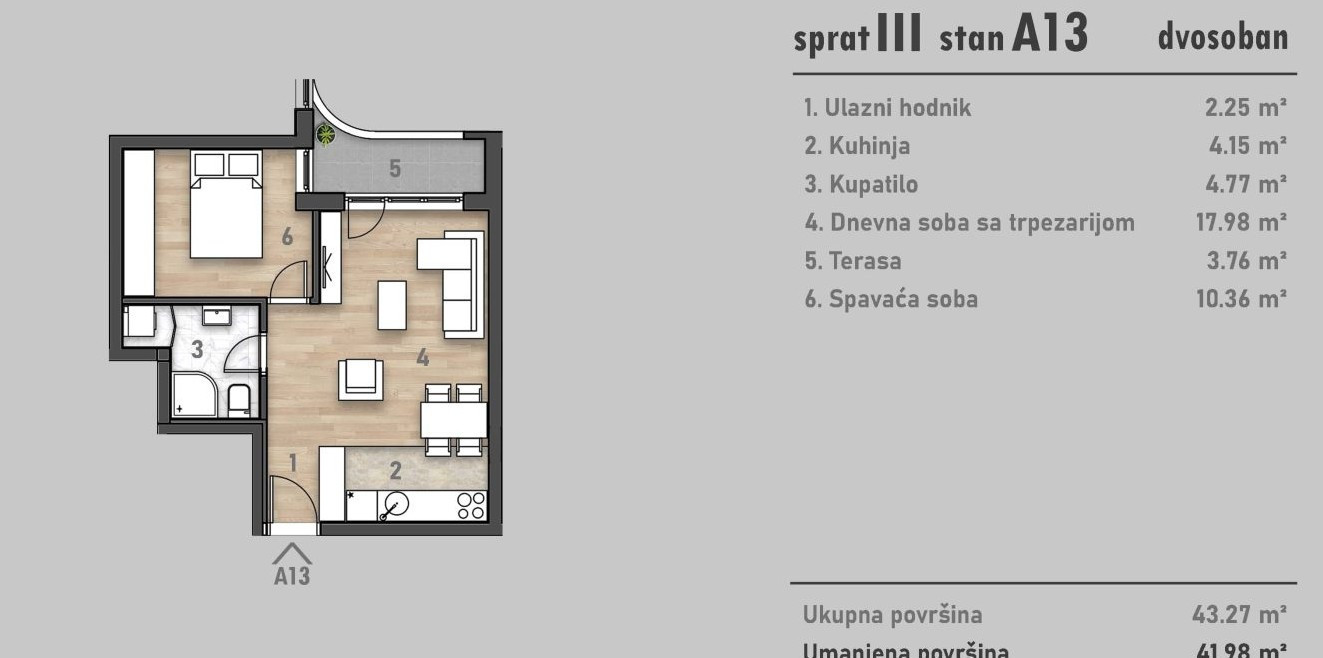 stan NOVI SAD - SOCIJALNO - 1042925
