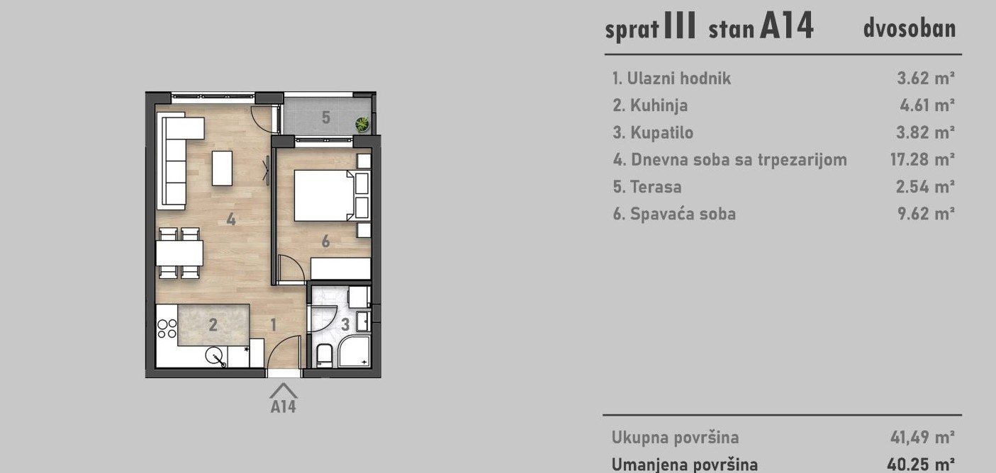stan NOVI SAD - SOCIJALNO - 1042926