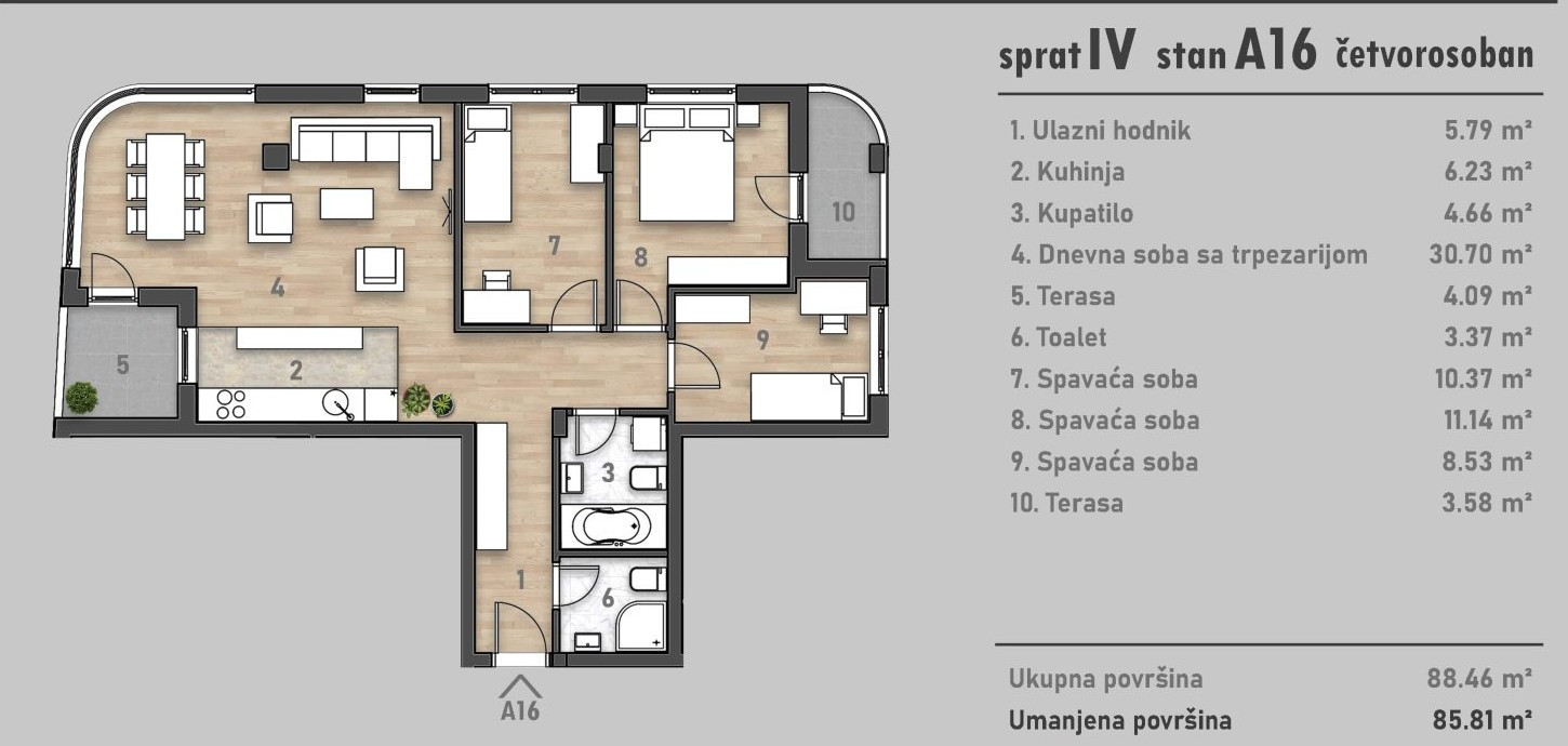 stan NOVI SAD - SOCIJALNO - 1042930