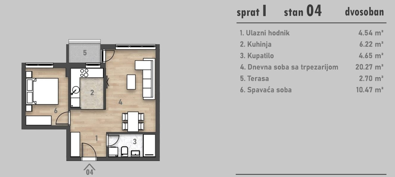 stan NOVI SAD - NOVA DETELINARA - 1039398