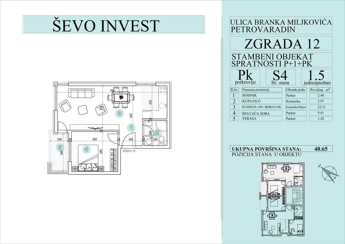 stan NOVI SAD - PETROVARADIN - 1043282